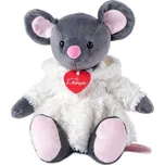 LUMPIN PLYŠ Myška Azumi 28cm v bílém kožíšku *PLYŠOVÉ HRAČKY*