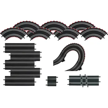 autodráha EXTRA NABÍDKA: GO/GO+/D143 - 202506 Velký rozšiřující set S KOLMOU STĚNOU A KŘIŽOVATKOU