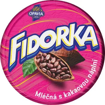 Cukrovinka Opavia Fidorka Mléčná s kakaovou náplní růžová