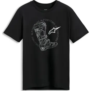 Pánské tričko Tričko Alpinestars Tech Boot CSF černé 2XL