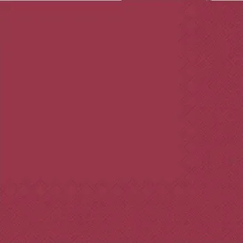 Papírový ubrousek Ubrousky 3-vrstvé Bordó 25x25cm