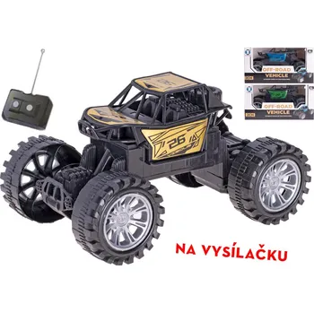 RC model ostatní R/C auto buggy 16,5 cm jednoduchá funkce na baterie - mix barev (zelená, modrá, zlatá)