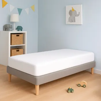 Napínací froté prostěradlo do postýlky nepromokavé 140x70 bílé