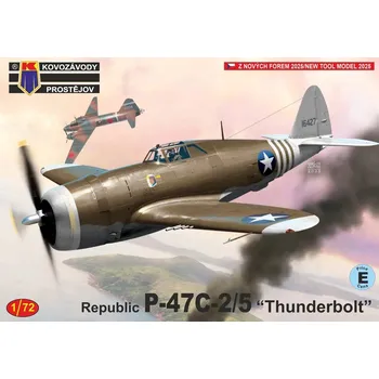 Plastikový model 1/72 Republic P-47C-2/5 'Thunderbolt' (3x camo)