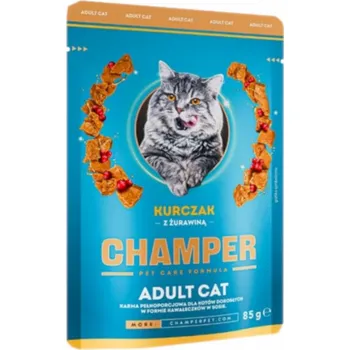 Krmivo pro kočku CHAMPER Chicken with cranberries - mokré krmivo pro kočky - 85g