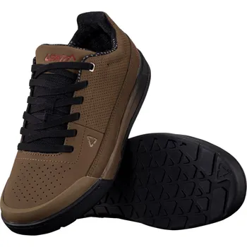 Pánské cyklistické tretry LEATT Cyklistické tretry - FLAT 2.0 - hnědá 41,5