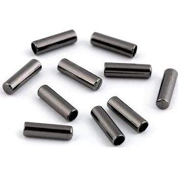 Kovová koncovka na šňůru Ø4 mm, malé, 2 nikl černý