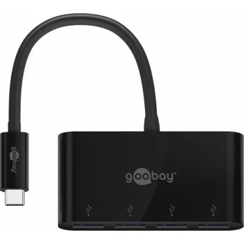Počítač Goobay USB HUB Goobay 61073 USB Type-C Huby a rozbočovače 5000 Mbit/s Černá