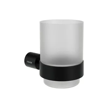 Držák na kartáček Držák skleniček Ravak Fold černá X07P1354