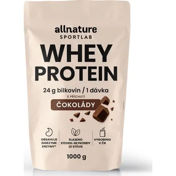 Protein Allnature Sportlab Whey Protein Čokoláda 1000 g