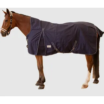 Deka pro koně KENTAUR Deka nepromokavá s fleecem a nákrčníkem Kentaur 145 cm modrá