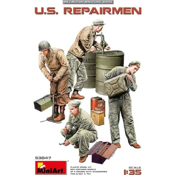Plastikový model 1/35 U.S. Repairmen (4 fig. & accessories)