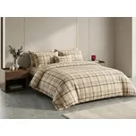 Mikroplyšové povlečení PLAID krémové Rozměr povlečení: 2 ks 70 x 90 cm | 200 x 220 cm 209875138