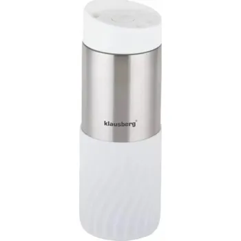 Termohrnek Klausberg TERMOHRNEK 400ML 18/8 NEREZOVÁ OCEL KLAUSBERG BÍLÝ KB-7635
