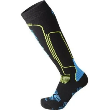 Pánské termo ponožky Ponožky MICO Heavy W. Superthermo Primaloft Ski Socks Nero/Azzurro, XL