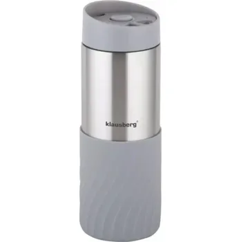 Termohrnek Klausberg TERMOHRNEK 400ML 18/8 NEREZOVÁ OCEL KLAUSBERG ŠEDÝ KB-7634