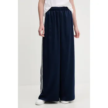 Tepláky adidas Originals Adicolor Satin Wide Leg JD0881 námořnická modř 59X, vel. 40