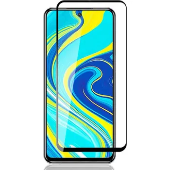 3x Picasee 3D tvrzené sklo s rámečkem pro Xiaomi Redmi Note 9S - černé - 2+1 zdarma