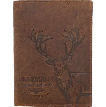 Peněženka Pánská peněženka Peterson PTN N4-BE-DEER hnědá
