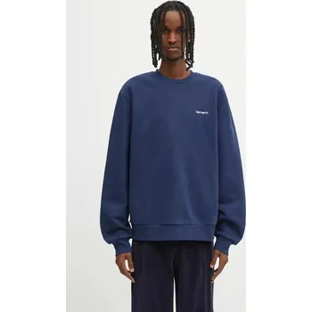 Pánská mikina Bavlněná mikina Carhartt WIP Script Embroidery, XL, námořnická modř, RDJ