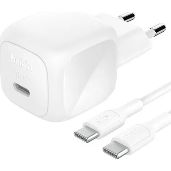 BELKIN 45W USB PD nabíjecí adaptér bílý + 1m USB-C kabel WCA013KQ1MWH-B6