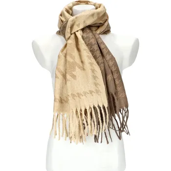 Šála Dámská béžová teplá dlouhá zimní šála 206x64 cm