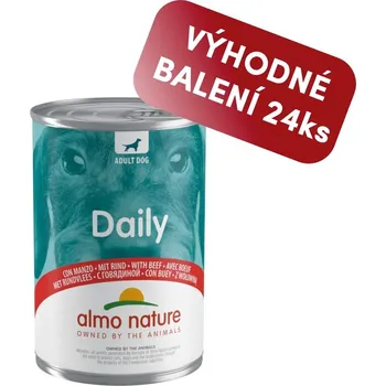 Krmivo pro psa Almo Nature Daily Menu - s hovězím 400g výhodné balení 24ks