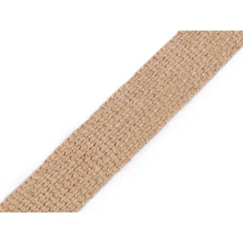 Jutový popruh šíře 25 mm, střední, režná přírodní