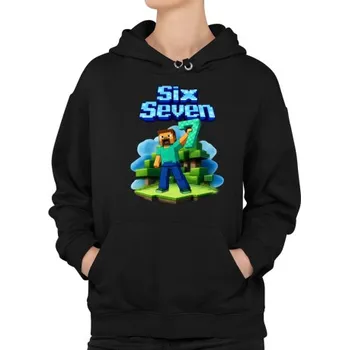 Žertovný předmět Steve 67 - Six Seven - dámská mikina s potiskem - inspirované Minecraft- Tričkový.cz