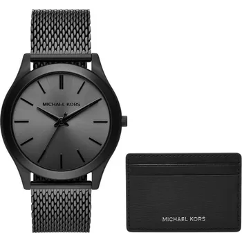 Sada pánského spodního prádla Pánské hodinky + pouzdro na karty MICHAEL KORS MK1085SET + BOX NEUPLATŇUJE SE