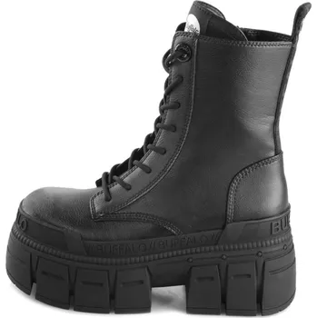 Dámská obuv boty s klínem - GOSPHER LACE UP MID - BUFFALO - 1622553-BLK - 39