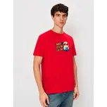 Sinsay - Bavlněná košilka s potiskem Minions - červená - 221HL-33X - 221HL-33X-2XL