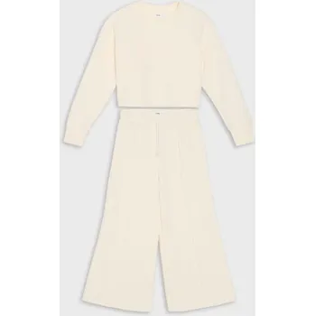 Dívčí oblečení Sinsay - Souprava mikiny a kalhot - béžová - 838HB-08X - 838HB-08X-158