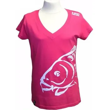 Rybářské oblečení R-Spekt Tričko Lady Carper růžové - vel. S