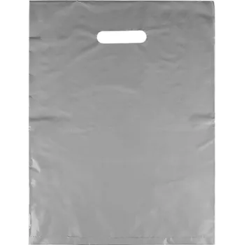 Igelitová taška 30x40 cm Varianta: 2 stříbrná, Balení: 50 ks