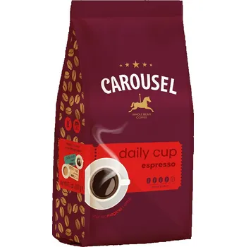 Káva Carousel Daily Cup Espresso zrnková káva 1kg