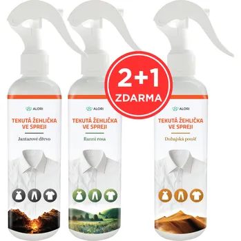 Drogerie Tekutá žehlička ve spreji - balíček tří vůní 2+1 zdarma