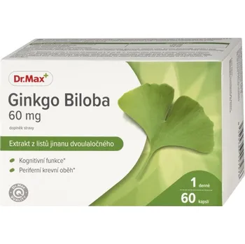 Přípravek na podporu paměti a spánku Dr. Max Ginkgo biloba 60 mg 60 kapslí