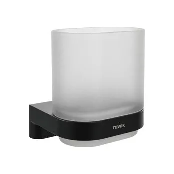 Držák na kartáček Držák skleniček Ravak Chrome II černá X07P1377