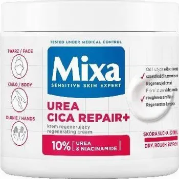 Masážní přístroj Mixa Urea Cica Repair+ regenerační krém na obličej a tělo 400ml