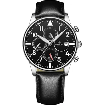 Sada pánského spodního prádla Pánské hodinky Giewont Chronograph Sapphire Black Silver GW5630-A2 NEUPLATŇUJE SE