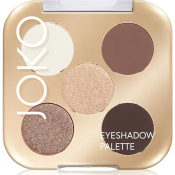 Paletka dekorativní kosmetiky JOKO Eyeshadow Palette paleta očních stínů 5 barev odstín Smoky Nude 7 g