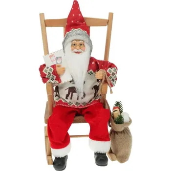 Dívčí oblečení Dekorativní Father Christmas 35 CM červené dětské NEPLATÍ
