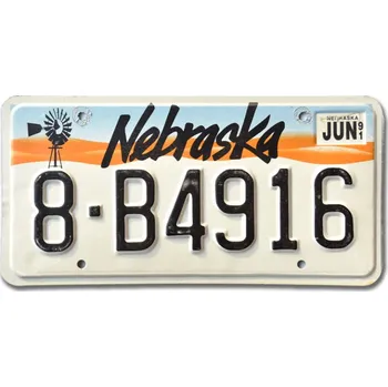 Plechová cedule Americká SPZ Nebraska Windmill