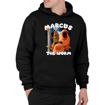 Žertovný předmět Marcus the worm - pánská mikina s potiskem- Tričkový.cz