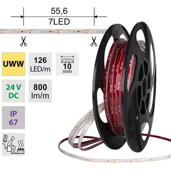 LED páska MCLED Pásek LED SMD u.t.b. 9,6W/m 24V IP67 5m ML-126.045.90.0