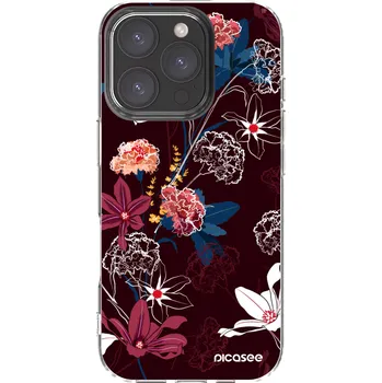 Pouzdro na mobilní telefon Picasee silikonový průhledný obal pro Apple iPhone 16 Pro - Dark Meadow