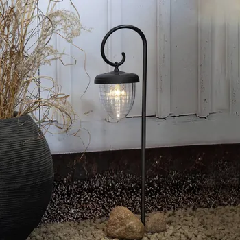 Venkovní osvětlení STAR TRADING LED solární osvětlení cesty Bellota, jeden zdroj - délka zapichovacího kolíku 12 cm černá, transparentní LED 0,03 W celkem