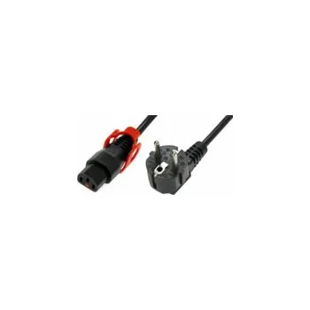 Napájecí kabel MicroConnect IEC LOCK+ C13 - R/A napájecí kabel SCHUKO, 2m (EL332S)