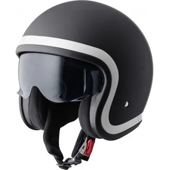 Helma na motorku Otevřená helma GMS RIDE ZG11702 matná černá-bílá S